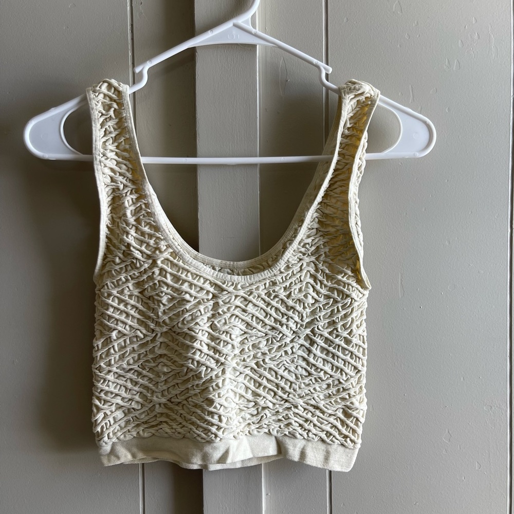 Buckle textured tank top